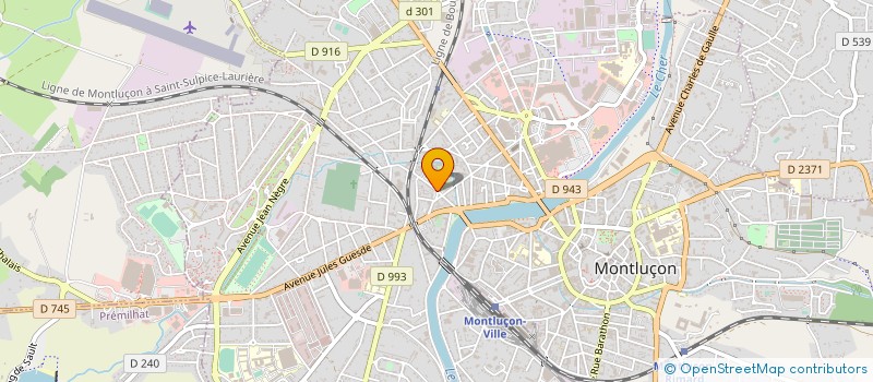 localisation de l'entreprise AMICALE DES SAPEURS POMPIERS à MONTLUCON