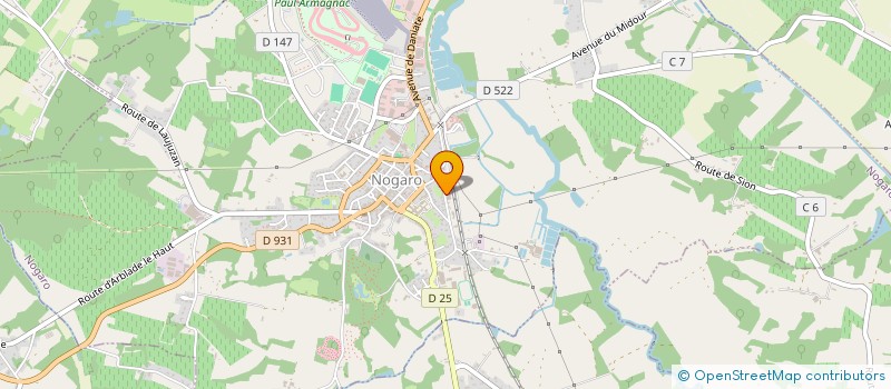 localisation de l'entreprise AMICALE DES SAPEURS POMPIERS à NOGARO