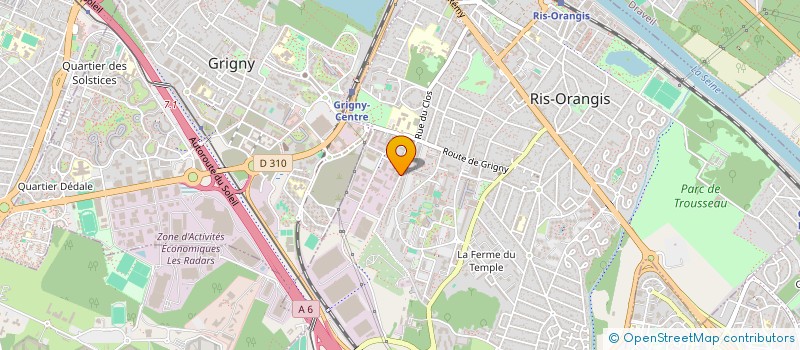 localisation de l'entreprise AMICALE DES SAPEURS POMPIERS à RIS-ORANGIS