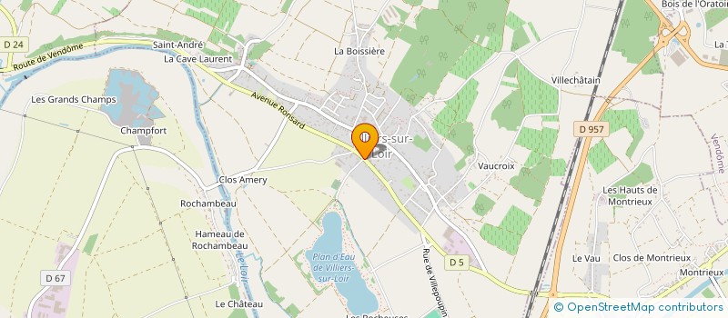 localisation de l'entreprise AMICALE DES SAPEURS POMPIERS  VILLIERS-SUR-LOIR