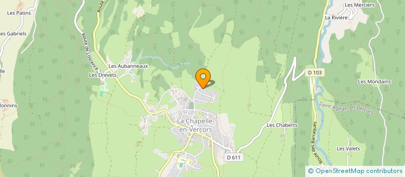 localisation de l'entreprise AMICALE DES SAPEURS POMPIERS à LA CHAPELLE-EN-VERCORS