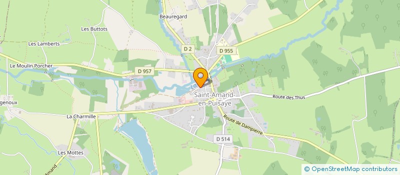 localisation de l'entreprise AMICALE DES SAPEURS POMPIERS à SAINT-AMAND-EN-PUISAYE