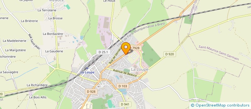 localisation de l'entreprise AMICALE DES SAPEURS POMPIERS à LA LOUPE