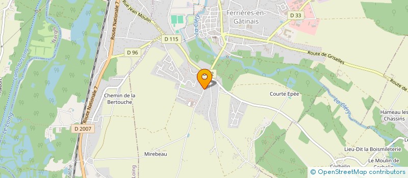 localisation de l'entreprise AMICALE DES SAPEURS POMPIERS à FERRIERES-EN-GATINAIS