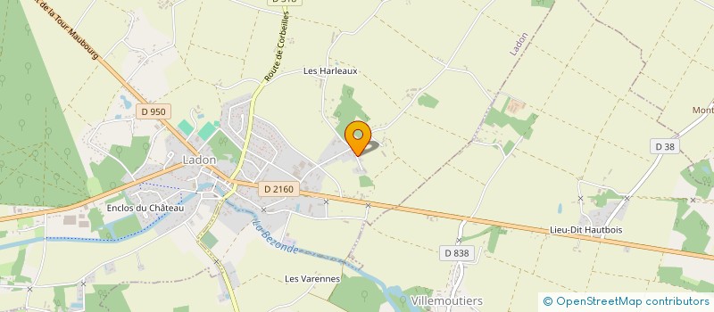 localisation de l'entreprise AMICALE DES SAPEURS POMPIERS  LADON