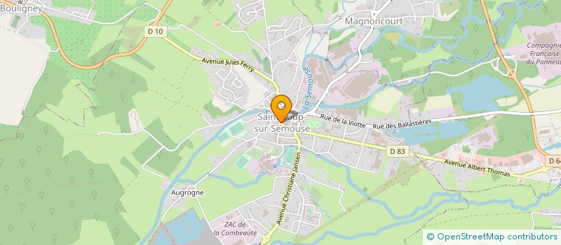 localisation de l'entreprise AMICALE DES SAPEURS POMPIERS  SAINT-LOUP-SUR-SEMOUSE