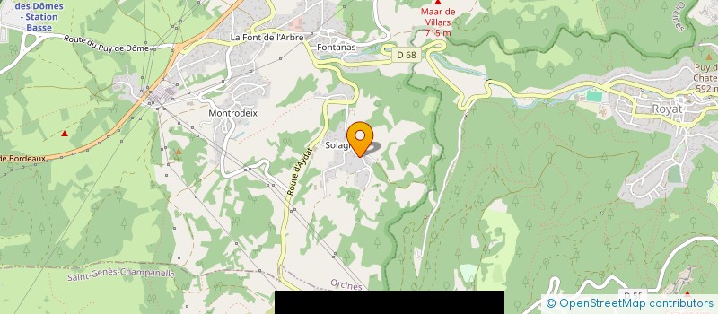 localisation de l'entreprise AMICALE DES SAPEURS POMPIERS  ORCINES