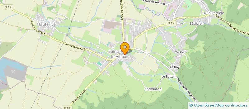 localisation de l'entreprise AMICALE DES SAPEURS POMPIERS à JUJURIEUX