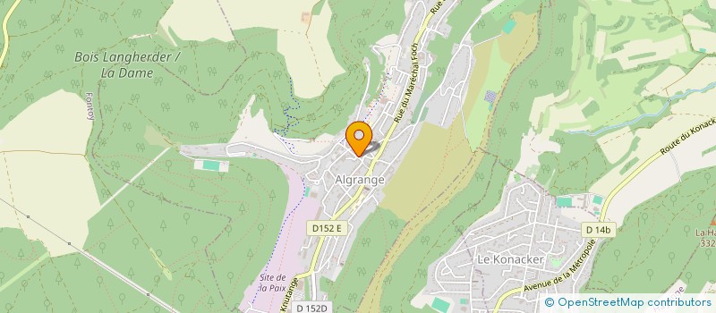 localisation de l'entreprise AMICALE DES SAPEURS POMPIERS  ALGRANGE