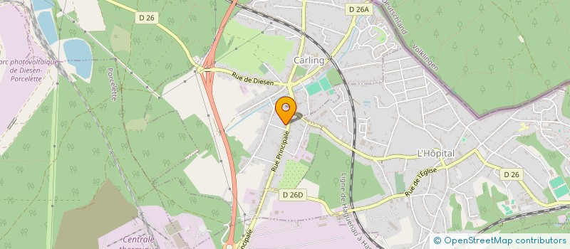 localisation de l'entreprise AMICALE DES SAPEURS POMPIERS  CARLING