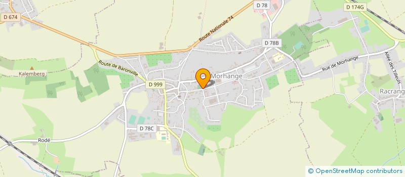 localisation de l'entreprise AMICALE DES SAPEURS POMPIERS à MORHANGE