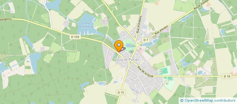 localisation de l'entreprise AMICALE DES SAPEURS POMPIERS à JOUY-LE-POTIER