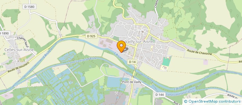 localisation de l'entreprise AMICALE DES SAPEURS POMPIERS à VAILLY-SUR-AISNE
