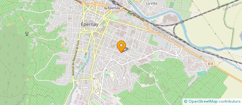 localisation de l'entreprise AMICALE DES SAPEURS POMPIERS à EPERNAY