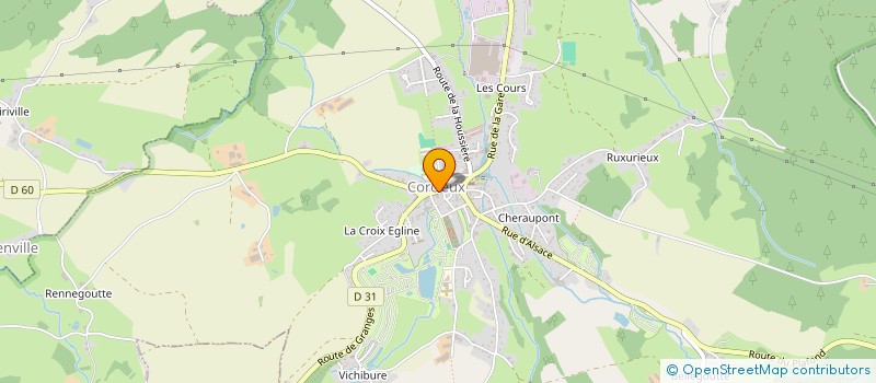 localisation de l'entreprise AMICALE DES SAPEURS POMPIERS  CORCIEUX