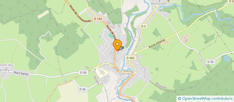 localisation de l'entreprise AMICALE DES SAPEURS POMPIERS  DARNEY