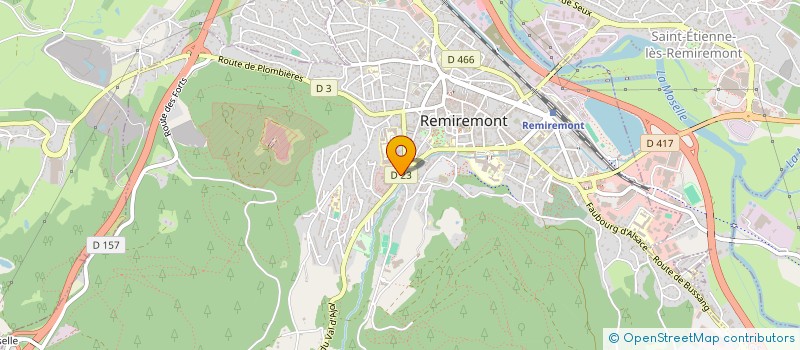 localisation de l'entreprise AMICALE DES SAPEURS POMPIERS  REMIREMONT