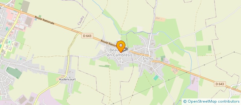 localisation de l'entreprise AMICALE DES SAPEURS POMPIERS  CAUDRY