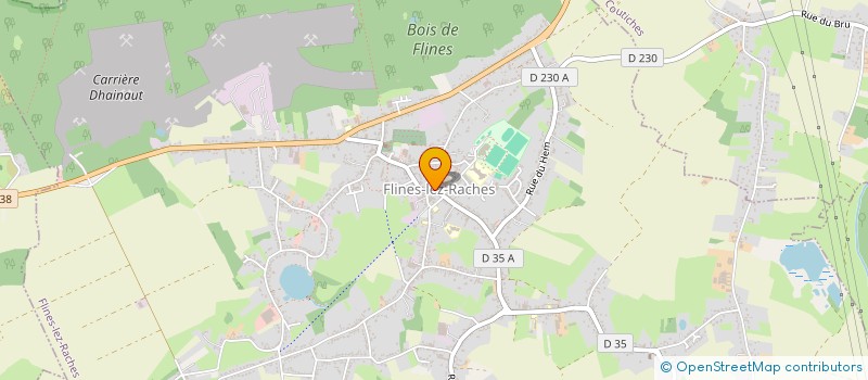 localisation de l'entreprise AMICALE DES SAPEURS POMPIERS  FLINES-LEZ-RACHES