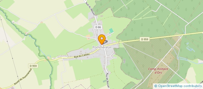 localisation de l'entreprise AMICALE DES SAPEURS POMPIERS à POMMEREUIL