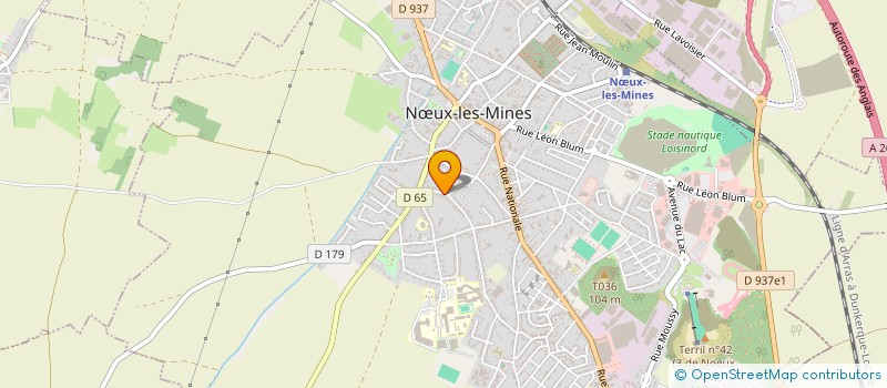 localisation de l'entreprise AMICALE DES SAPEURS POMPIERS à NŒUX-LES-MINES