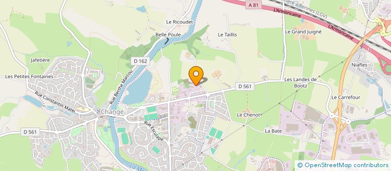 localisation de l'entreprise AMICALE DES SAPEURS POMPIERS à CHANGE