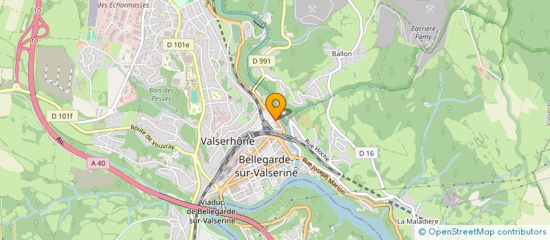 localisation de l'entreprise AMICALE DES SAPEURS POMPIERS à VALSERHONE