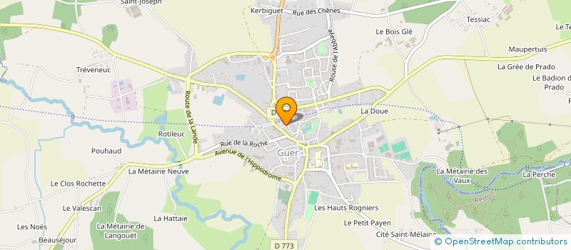 localisation de l'entreprise AMICALE DES SAPEURS POMPIERS  GUER