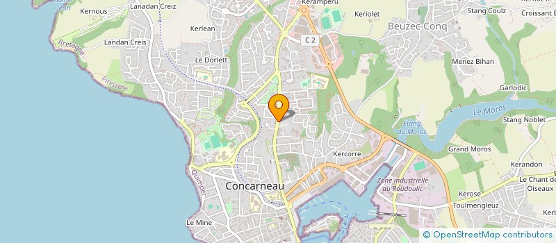 localisation de l'entreprise AMICALE DES SAPEURS POMPIERS  CONCARNEAU