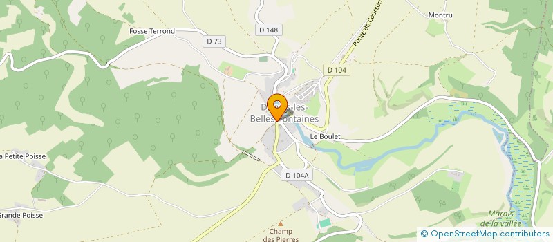 localisation de l'entreprise AMICALE DES SAPEURS POMPIERS à DRUYES-LES-BELLES-FONTAINES
