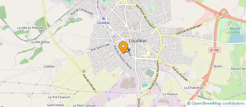 localisation de l'entreprise AMICALE DES SAPEURS POMPIERS à LOUDEAC