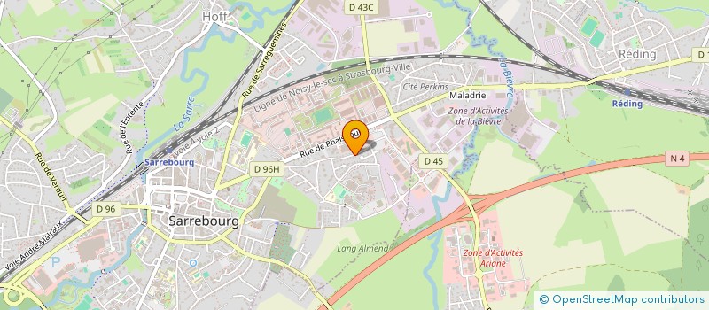 localisation de l'entreprise AMICALE DES SAPEURS POMPIERS  SARRALTROFF