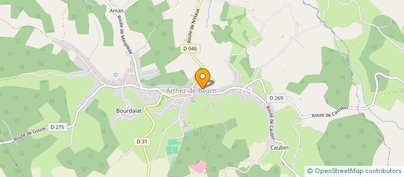 localisation de l'entreprise AMICALE DES SAPEURS-POMPIERS  ARTHEZ-DE-BEARN