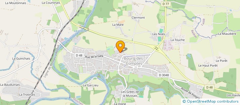 localisation de l'entreprise AMICALE DES SAPEURS-POMPIERS  BOURG-DES-COMPTES