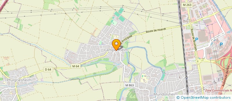 localisation de l'entreprise AMICALE DES SAPEURS-POMPIERS  LAMPERTHEIM