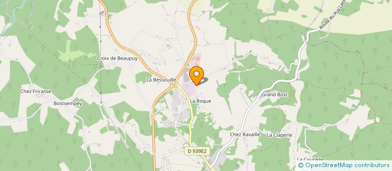 localisation de l'entreprise AMICALE DES SAPEURS POMPIERS  BRANTOME EN PERIGORD
