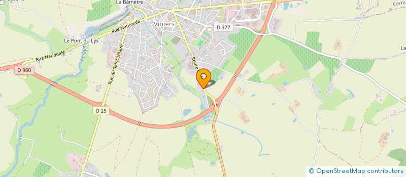 localisation de l'entreprise AMICALE DES SAPEURS POMPIERS, A VIHIERS à LYS-HAUT-LAYON