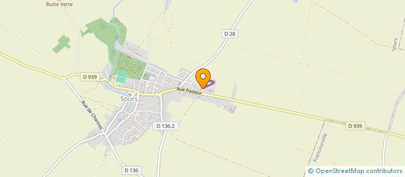 localisation de l'entreprise AMICALE DES SAPEURS-POMPIERS ACTIFS DU CENTRE D'INTERVENTION DE SOURS à SOURS
