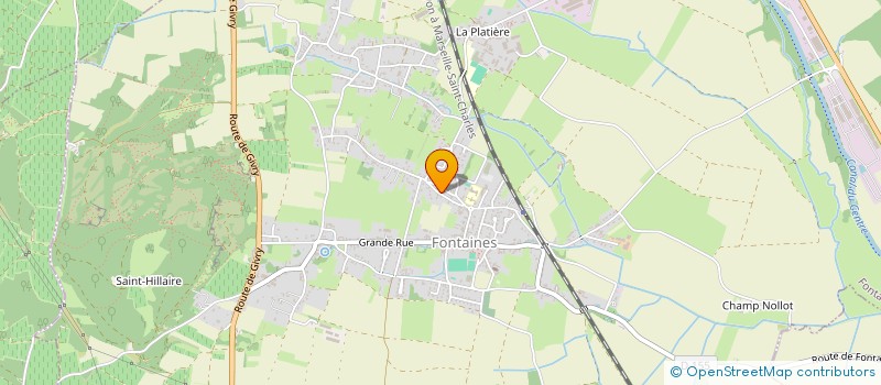 localisation de l'entreprise AMICALE DES SAPEURS POMPIERS, ACTIFS ET VETERANS (A.S.P.A.V.)  FONTAINES