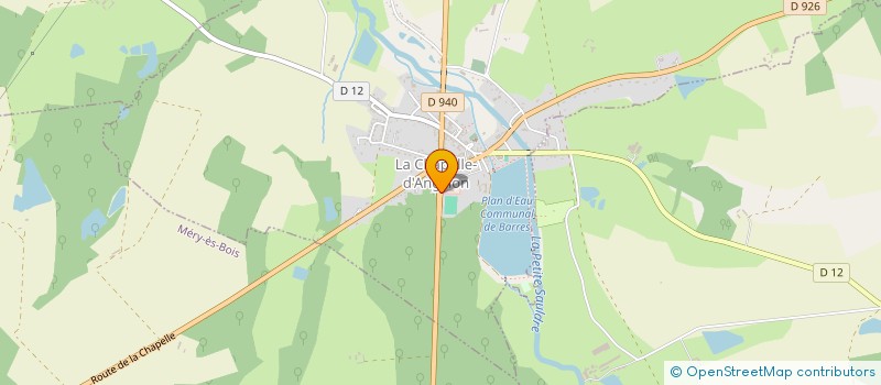 localisation de l'entreprise AMICALE DES SAPEURS POMPIERS BERRY-SOLOGNE  LA CHAPELLE-D'ANGILLON