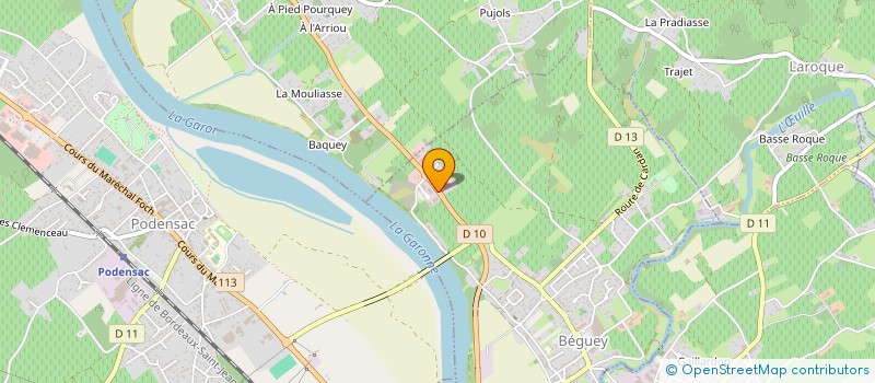 localisation de l'entreprise AMICALE DES SAPEURS POMPIERS CENTRE DE SECOURS CADILLAC BEGUEY  BEGUEY