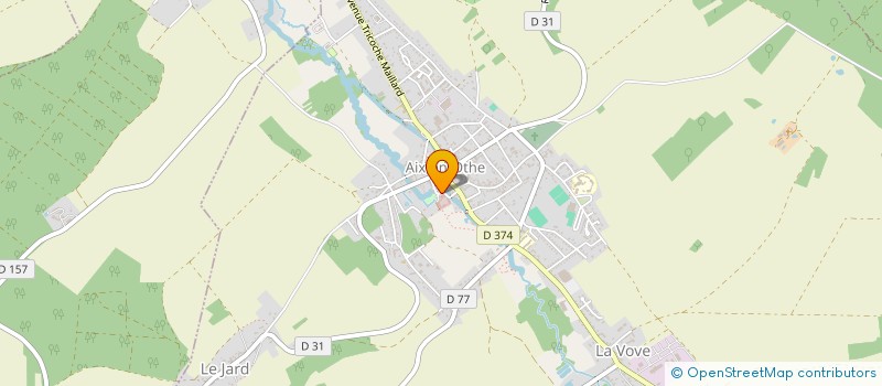 localisation de l'entreprise AMICALE DES SAPEURS POMPIERS D'AIX EN OTHE A.D.S.P.A  AIX-VILLEMAUR-PALIS