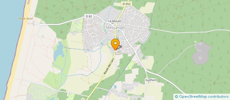 localisation de l'entreprise AMICALE DES SAPEURS POMPIERS D'ALBRET/MOISAN  MESSANGES