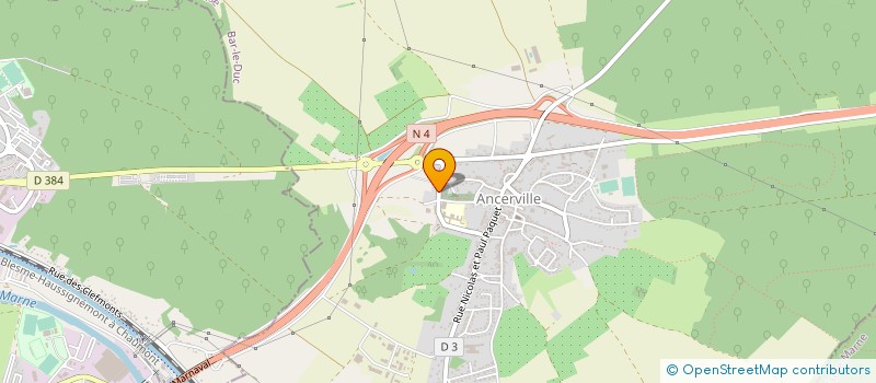 localisation de l'entreprise AMICALE DES SAPEURS POMPIERS D'ANCERVILLE à ANCERVILLE