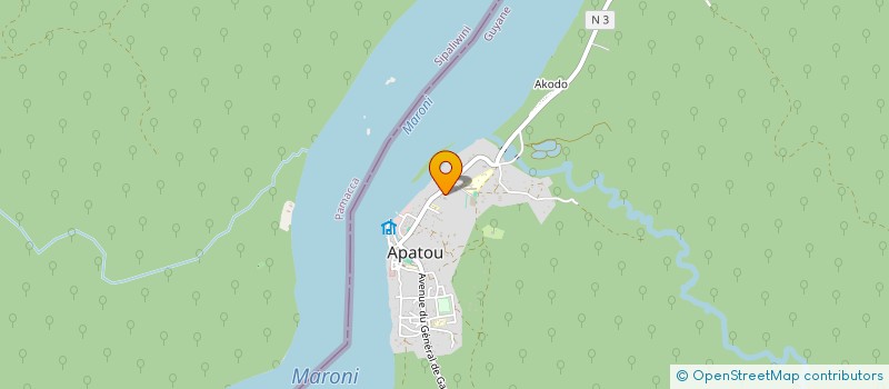 localisation de l'entreprise AMICALE DES SAPEURS POMPIERS D'APATOU  APATOU