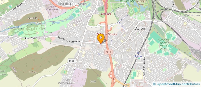 localisation de l'entreprise AMICALE DES SAPEURS POMPIERS D'AVION à AVION