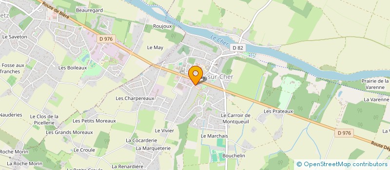 localisation de l'entreprise AMICALE DES SAPEURS-POMPIERS D'AZAY SUR CHER  AZAY-SUR-CHER