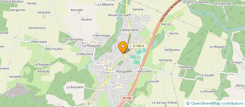 localisation de l'entreprise AMICALE DES SAPEURS POMPIERS  D ELVEN  ELVEN