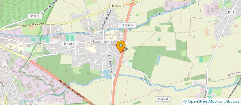 localisation de l'entreprise AMICALE DES SAPEURS POMPIERS D'ISSENHEIM  ISSENHEIM