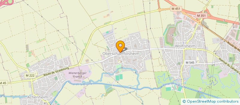 localisation de l'entreprise AMICALE DES SAPEURS POMPIERS D'OBERSCHAEFFOLSHEIM  OBERSCHAEFFOLSHEIM